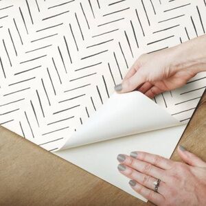 MAGNOLIA HOME NEW peel & stick wallpaper -cream/black